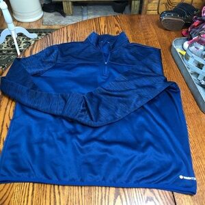 TEK GEAR SIZE XLARGE BLUE WARM TEK LONG SLEEVE PULLOVER EUC